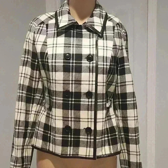 Louben plaid vintage wool jacket - Picture 2 of 5